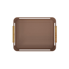 Cesto Organizador Plástico Marrom LUME 14 litrosL 28,5x35,5x17cmcm OU