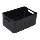 Cesto Organizador Plástico Preto 12x18,5x27cm 4,5L Spaceo