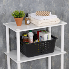 Cesto Organizador Plástico Preto 16,5x41x31cm 14,2L Organize OU