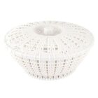 Cesto Organizador Plástico Redondo Com Tampa - 21cm