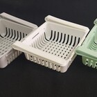 Cesto Organizador Prateleira Geladeira Ajustável Kit Com 3