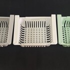 Cesto Organizador Prateleira Geladeira Ajustável Kit Com 3