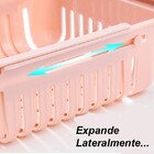 Cesto Organizador Prateleira Multiuso Geladeira Ajustável Kit