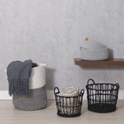 Cesto Organizador Cordas Preto 33x40x33 cm Duo Oikos