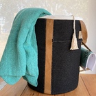 Cesto Organizador Preto Sabiá Para Manta E Revista