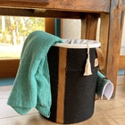 Cesto Organizador Preto Sabiá Para Manta E Revista