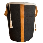 Cesto Organizador Preto Sabiá Para Manta E Revista