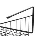 Cesto Organizador Suspenso Para Prateleiras Preto Metal