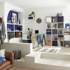 Cesto Organizador Tecido Cinza Nonwoven 13,4L 14x31x31cm Spaceo