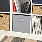 Cesto Organizador Tecido Cinza Nonwoven 27,44L 31x31x31cm Spaceo