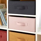 Cesto Organizador Tecido Rosa Kiss 13,4L 14x31x31cm Spaceo