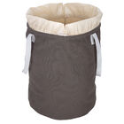 Cesto Organizador Tramontina Em Lona Cinza Com Fechamento À C