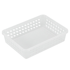 Cesto Organizador Plástico Transparente 6,3x18,7x24,7 cm Plasútil