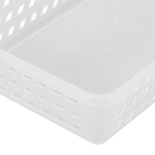Cesto Organizador Plástico Transparente 6,3x18,7x24,7 cm Plasútil