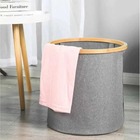 Cesto Para Lavanderia C/bambu Grey Mimo Style Bh20403 7618