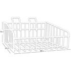 Cesto Para Painel Canaletado Branco 0,20 X 0,20 X 0,08 3 Unid