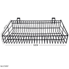 Cesto Para Painel Canaletado Preto - 0,50 X 0,30 X 0,09 - 2 U