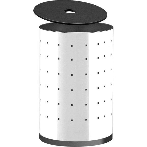 Cesto Para Roupas Com Rodízios Fundo Plástico Brinox Preta