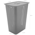 Cesto Para Roupas Organizador Lavanderia 47 Litros Plástico