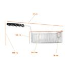Cesto Pequeno Retangular Galvanizado Fritador Gfao18/30 - Met