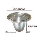 Cesto Pia Cozinha Embutir 5 L Inox 304 Não Enferruja