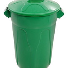 Cesto Plástico 40l Com Tampa (cr40) Branco