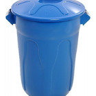 Cesto Plástico 40l Com Tampa (cr40) Verde