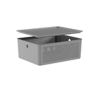 Cesto Plástico Chumbo Fechado Flow 12L 14x27x34cm OU