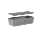 Cesto Plástico Chumbo Flow com Tampa 4,5L 34x15x9cm OU