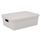 Cesto Plástico Cinza Claro 20L 15,3x34,9x46,7cm Usual Utilidades