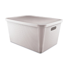 Cesto Plástico Cinza Claro 30L 24x34,9x46,7cm Usual Utilidades