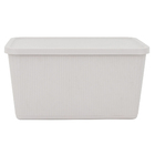 Cesto Plástico Cinza Claro 30L 24x34,9x46,7cm Usual Utilidades