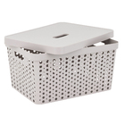 Cesto Plstico Cinza Claro 33L 24x35x467cm Usual Utilidades