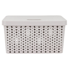 Cesto Plástico Cinza Claro 33L 24x35x46,7cm Usual Utilidades