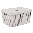 Cesto Plástico Cinza Claro 33L 24x35x46,7cm Usual Utilidades