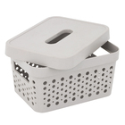 Cesto Plstico Cinza Claro 2L 95x141x19cm Usual Utilidades