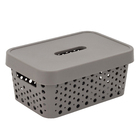 Cesto Plstico Cinza Escuro 45L 115x184x261cm Usual Utilidades