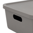 Cesto Plstico Cinza Escuro 20L 153x349x467cm Usual Utilidades
