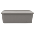 Cesto Plástico Cinza Escuro 20L 15,3x34,9x46,7cm Usual Utilidades