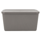 Cesto Plástico Cinza Escuro 30L 24x34,9x46,7cm Usual Utilidades