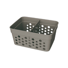 Cesto Plástico Cinza Escuro 5,5x8,5x11,5cm Usual Utilidades