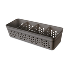 Cesto Plástico Cinza Escuro 5,5x8,5x23cm Usual Utilidades
