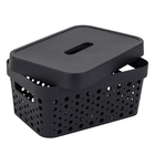 Cesto Plstico Preto 45L 115x184x261cm Usual Utilidades