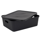 Cesto Plstico Preto 20L 153x349x467cm Usual Utilidades