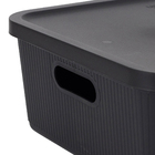 Cesto Plstico Preto 20L 153x349x467cm Usual Utilidades