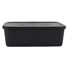 Cesto Plástico Preto 20L 15,3x34,9x46,7cm Usual Utilidades