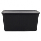 Cesto Plástico Preto 30L 24x34,9x46,7cm Usual Utilidades