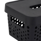 Cesto Plstico Preto 2L 95x141x19cm Usual Utilidades