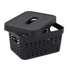 Cesto Plstico Preto 2L 95x141x19cm Usual Utilidades