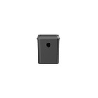 Cesto Plástico Preto Flow com Tampa 4,2L 27x12x13cm OU